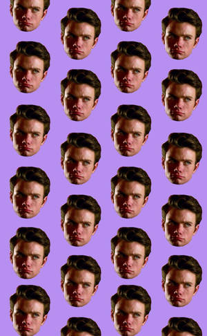 Chris Colfer Aesthetic Purple wallpaper — Galaxy Tab S9 FE Picha ya Ukuta