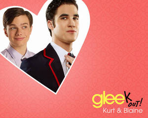 Chris Colfer As Kurt With Blaine wallpaper. — 5:4 Picha ya Ukuta