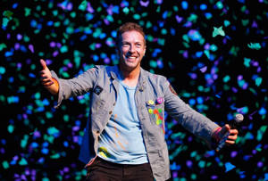 Chris Martin katika Auckland wallpaper