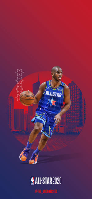 Chris Paul kanzu ya all-star wallpaper — iPhone 15 Plus Picha ya Ukuta