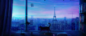 Mandhari ya Chumba cha Anime — 3440x1440 Picha ya Ukuta