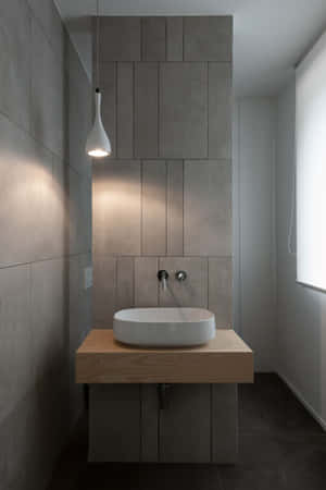 Clean and Minimalist Toilet Design — Vivo Pad SE Picha ya Ukuta