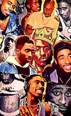 Tupac Iphone — Galaxy Tab S11 Picha ya Ukuta
