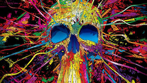Colorful Doodle Skull wallpaper. — 2560x1440 Picha ya Ukuta