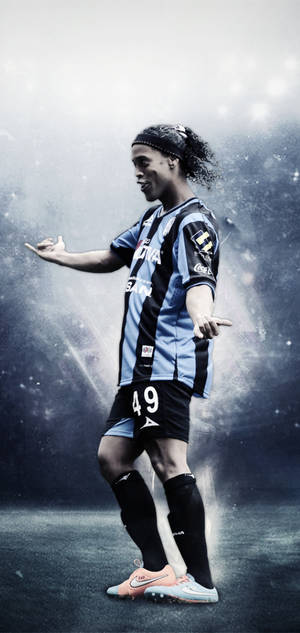 Confident Player Ronaldinho wallpaper — iPhone 17 Pro Picha ya Ukuta