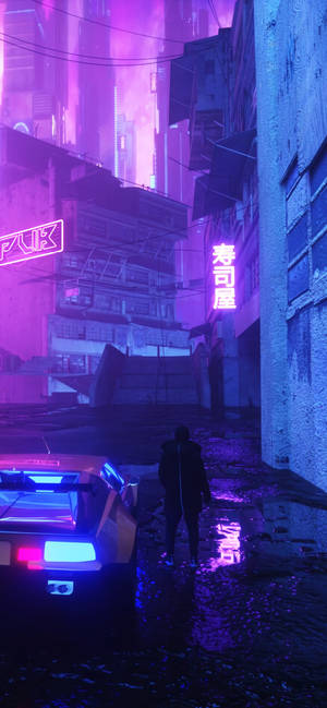Cool Neon Aesthetic Iphone — iPhone 15 Pro Max Picha ya Ukuta