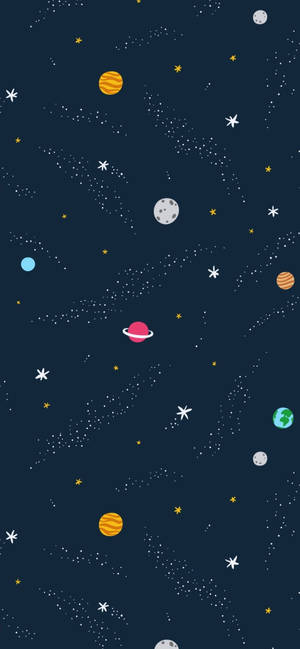 Cosmos Vector Art wallpaper — iPhone 13 Pro Picha ya Ukuta