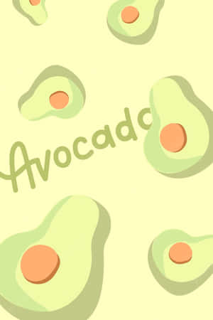 Cute Avocado Wallpaper for Your Device — Vivo Pad SE Picha ya Ukuta