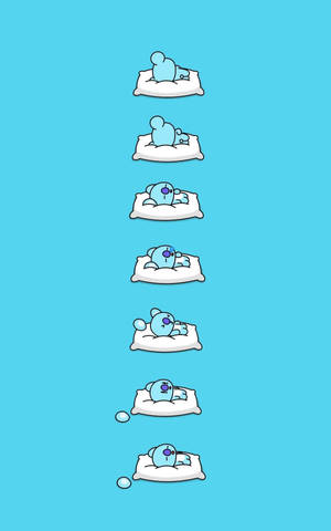 Cute BT21 Koya Sleeping — RedMagic Tablet Picha ya Ukuta