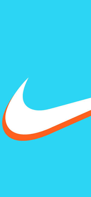 Cyan Nike iPhone Background — iPhone 16e Picha ya Ukuta
