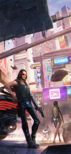 Pixel 3xl Cyberpunk 2077 Background — Honor X5d Plus Picha ya Ukuta