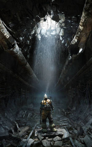 Tuneli Iliyowaswa katika Metro Exodus wallpaper — Galaxy Tab S10 Lite Picha ya Ukuta