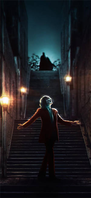 Dancing scene in the movie joker 2019 wallpaper — Pixel 9 Pro Picha ya Ukuta