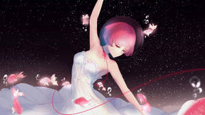 Pink anime dance wallpaper