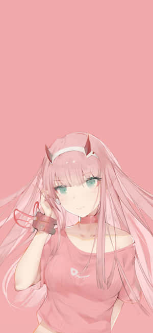 Zero Two background — POCO F8 Pro Picha ya Ukuta