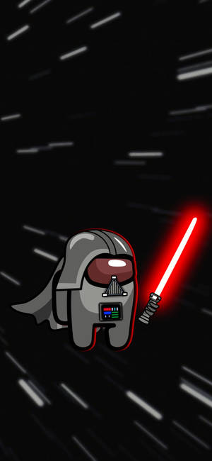 Darth Vader Among Us 4k — iPhone 16 Pro Picha ya Ukuta