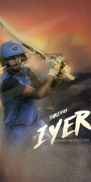 Delhi Capitals Iyer wallpaper — 18:9 Picha ya Ukuta