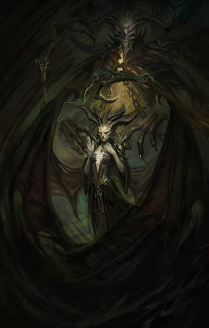 Tuniko la Diablo 4 Lilith claw — Rui Demon Slayer Picha ya Ukuta