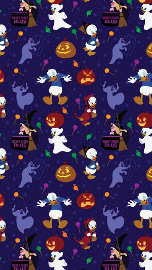 Tapeta la Disney Katuni Donald Duck Halloween