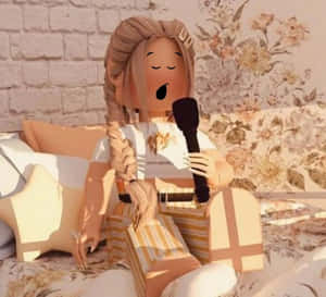 doll inaweza kuwa juu ya kitanda na mikrofoni
