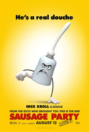 Douche Sausage Party Poster — Huawei MatePad Picha ya Ukuta