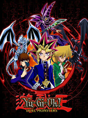 Joey Wheeler kutoka Yu-Gi-Oh! akitazama mbele kwa ujasiri — Kindle Picha ya Ukuta