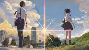 Dunia Mbili Anime Your Name 2016 — Picha ya mezani inayotembea Picha ya Ukuta