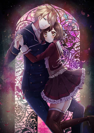 Picha ya Dansi ya Duo la Anime