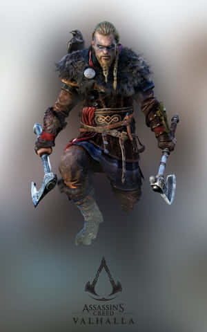 1440p Assassin's Creed Valhalla Background — Galaxy Tab A9+ Picha ya Ukuta