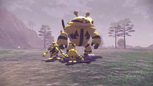 Electabuzz Pamoja na Electivire na Elekid — Pokemon legends arceus Picha ya Ukuta