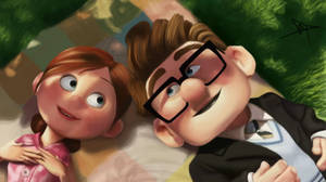 Ellie na Carl Fredricksen Up movie wallpaper — Chromebook Picha ya Ukuta
