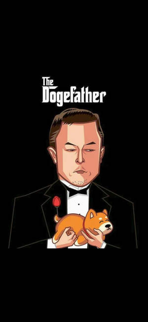Elon Musk The Dogefather wallpaper — iPhone X Picha ya Ukuta