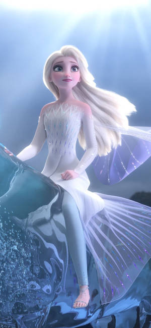 Elsa na farasi Nokk wallpaper — iPhone 16 Picha ya Ukuta