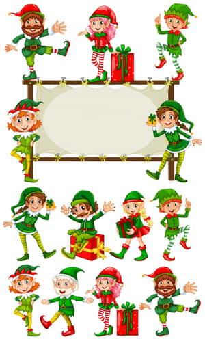 Christmas Elves — Infinix Xpad 20 Pro Picha ya Ukuta