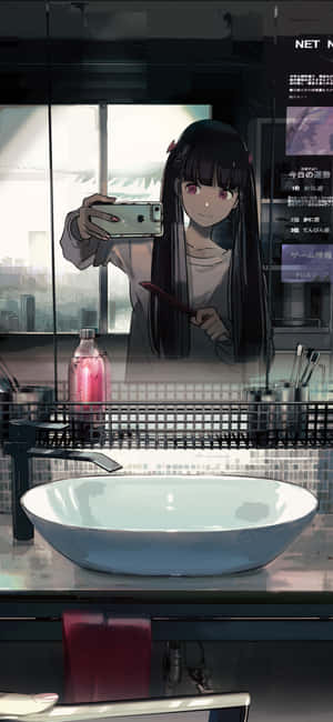 Mirror Selfie Pictures — IQOO Z10R Picha ya Ukuta