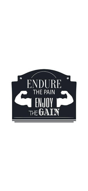 Endure Pain Motivational Iphone — iPhone 18 Picha ya Ukuta