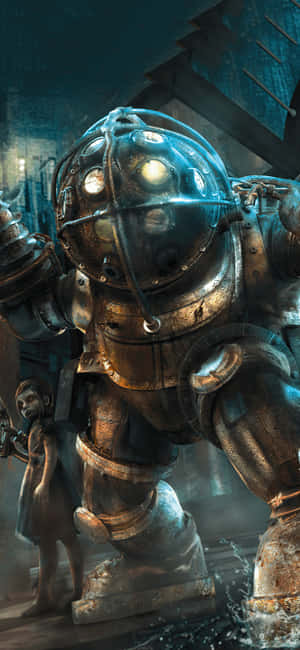 4k Bioshock Iphone — iPhone 15 Pro Max Picha ya Ukuta