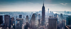 Ultrawide New York Cityscape wallpaper.