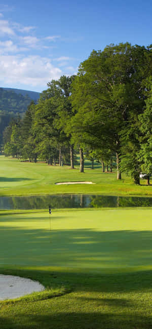 Iphone X Golf Course Background — Realme 15 Lite Picha ya Ukuta