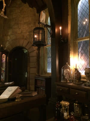 Enter the Hogwarts Dark Arts Classroom and unlock the secrets of the dark arts. — Galaxy Z TriFold Picha ya Ukuta