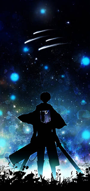Eren Silhouette Attack On Titan iPhone — Galaxy S25 Edge Picha ya Ukuta