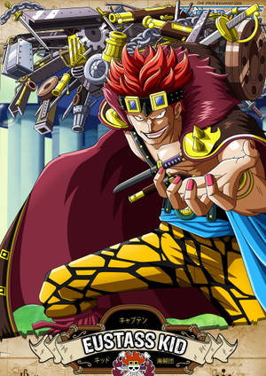 Eustass Kid HD anime cover wallpaper. — OnePlus Pad Go 2 Picha ya Ukuta