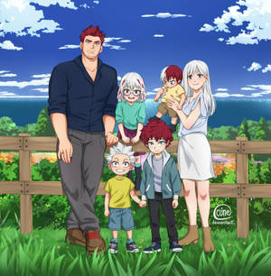 Familia ya Todoroki mandhari ya asili wallpaper. — Galaxy Z Flip7 FE Picha ya Ukuta