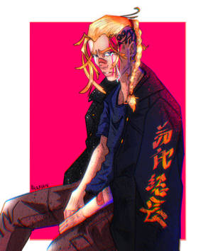 Fan Art Crying Draken wallpaper — Tecno Phantom V Fold2 Picha ya Ukuta
