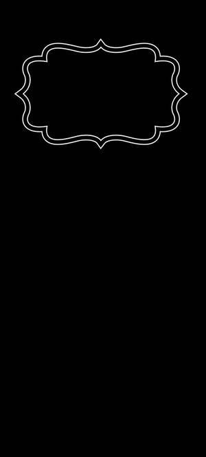 Mweupe Border Minimal Dark Iphone — 1440x3200 Picha ya Ukuta
