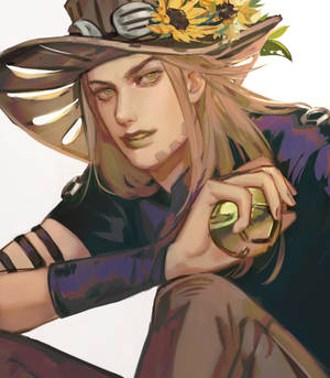 Picha ya fani art ya Gyro Zeppeli — Vivo X Fold Picha ya Ukuta