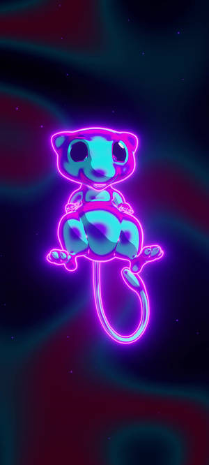 Mwanga Neon Mew wallpaper — 1440x2560 Picha ya Ukuta