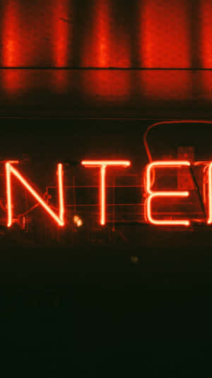 Neon Nyekundu Aesthetic