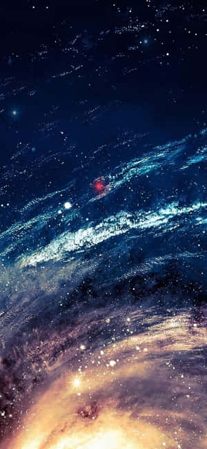 Blue Galaxy Iphone — Oppo Reno15 F Picha ya Ukuta