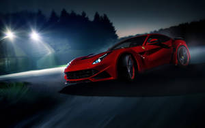 Ferrari nyekundu mwanga moto wallpaper — Magari mazuri Picha ya Ukuta